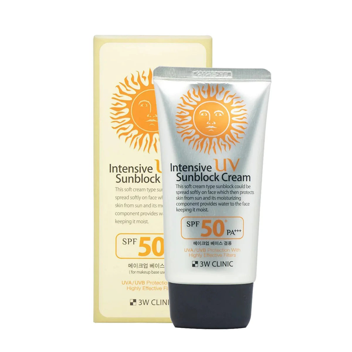 3W Clinic Intensive UV Sunblock Cream SPF50+ PA+++ 🌞