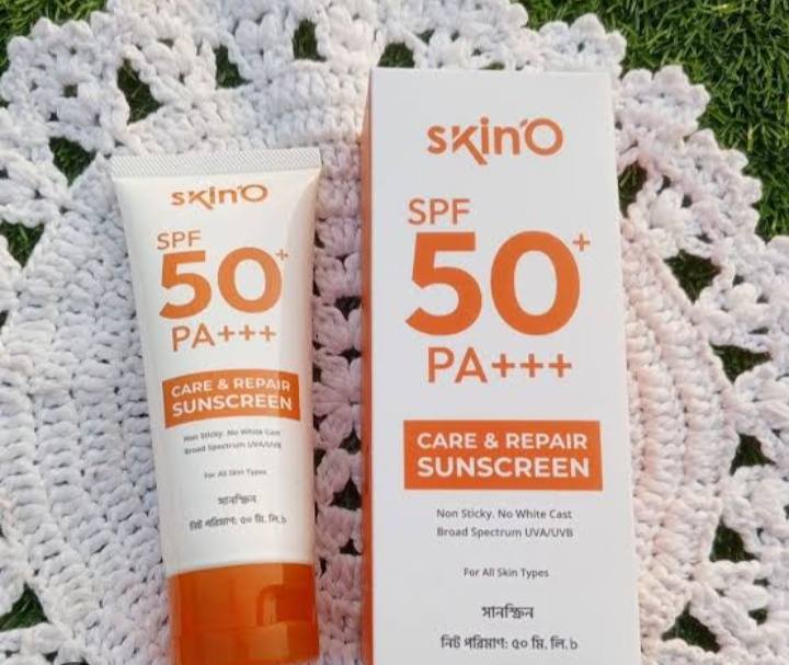 Skin’O SPF 50+ PA+++ Care & Repair Sunscreen Bangladesh ☀️