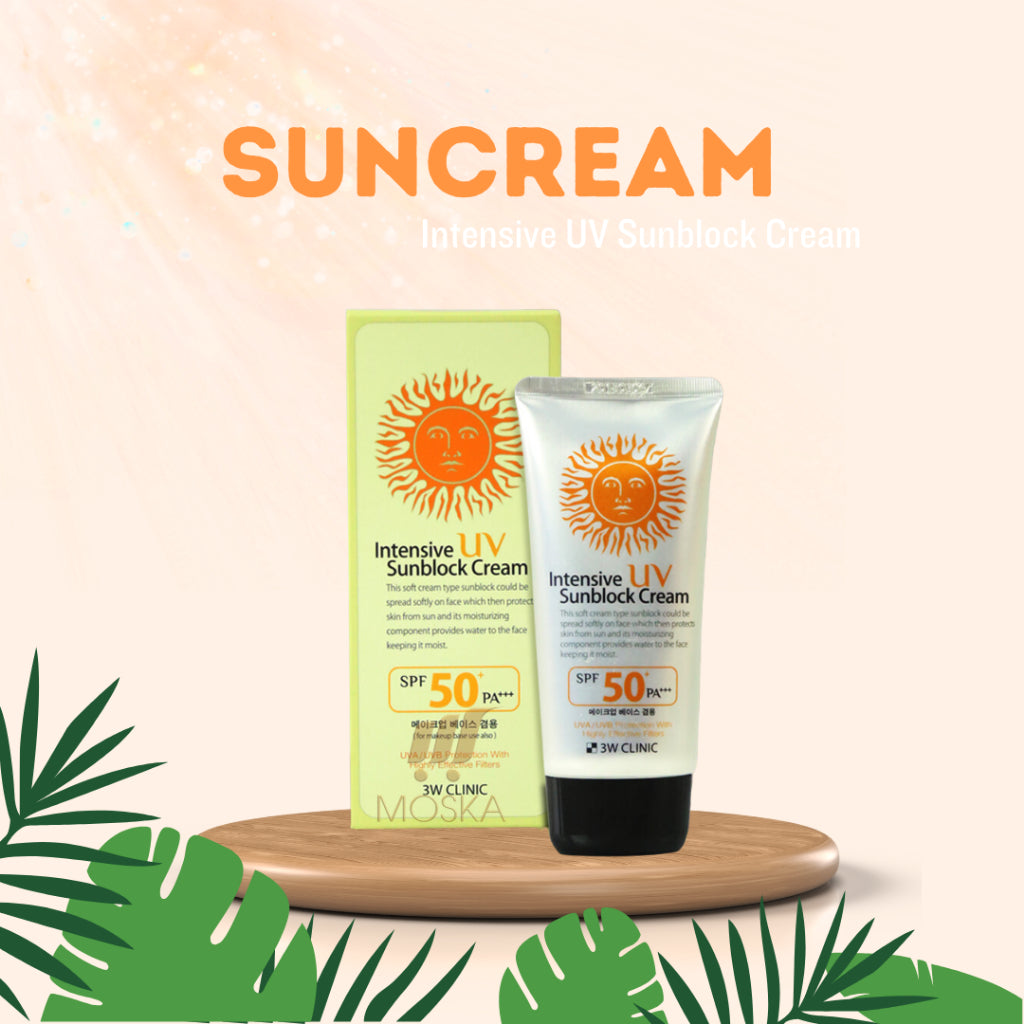 3W Clinic Intensive UV Sunblock Cream SPF50+ PA+++ 🌞