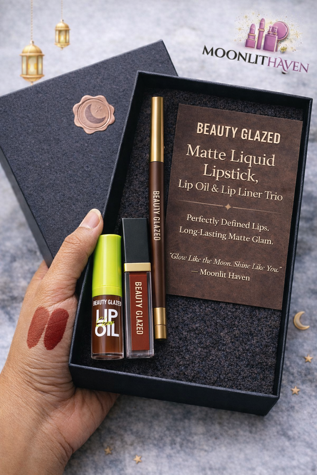 Beauty Glazed Signature Lip Trio Set 💄✨