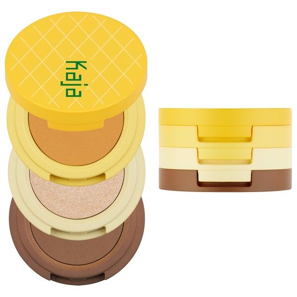 KAJA Beauty Bento Bouncy Shimmer Eyeshadow Trio ✨👁️