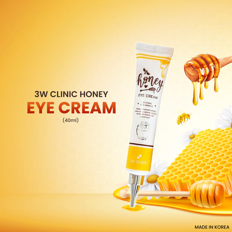 3W Clinic Honey Eye Cream Whitening Anti-Wrinkle 🍯✨